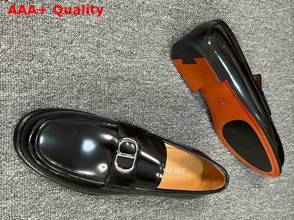 Dior Granville Loafer in Black Polished Calfskin Replica