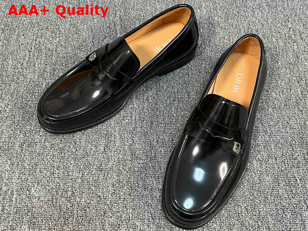 Dior Granville Loafer in Black Shiny Calfskin Replica