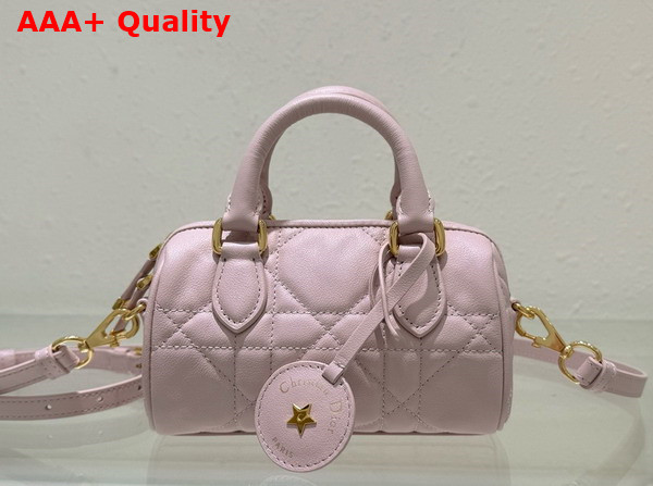 Dior Groove 18 Bag Pale Pink Macrocannage Calfskin Replica