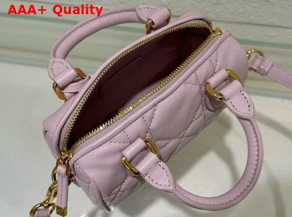 Dior Groove 18 Bag Pale Pink Macrocannage Calfskin Replica