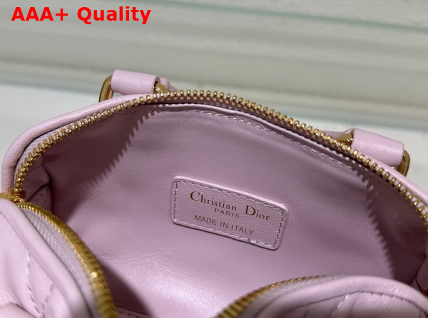 Dior Groove 18 Bag Pale Pink Macrocannage Calfskin Replica