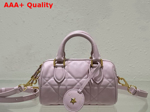 Dior Groove 18 Bag Pale Pink Macrocannage Calfskin Replica