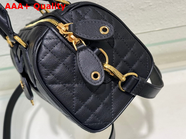 Dior Groove 20 Bag Black Macrocannage Calfskin Replica