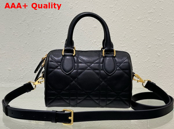 Dior Groove 20 Bag Black Macrocannage Calfskin Replica