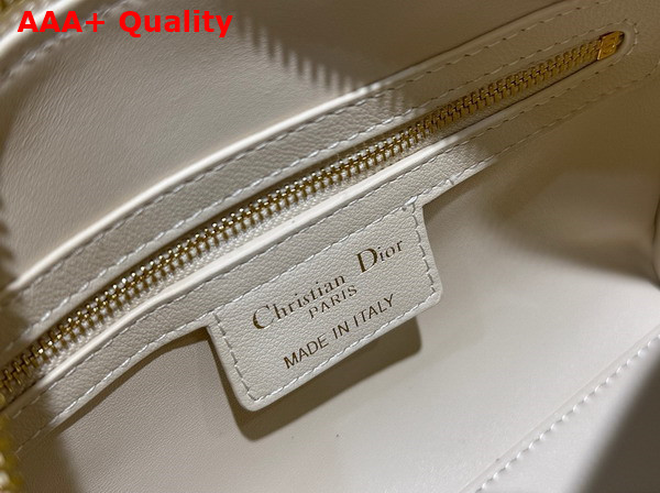 Dior Groove 20 Bag Dusty Ivory Macrocannage Calfskin Replica