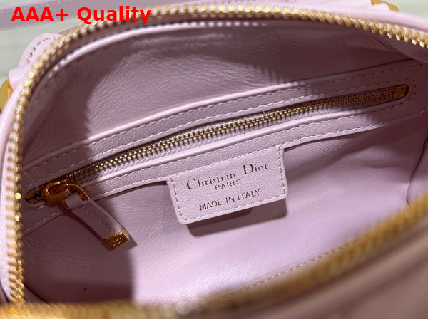 Dior Groove 20 Bag Pale Pink Macrocannage Calfskin Replica