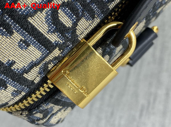 Dior Groove 25 Bag Blue Dior Oblique Jacquard Replica