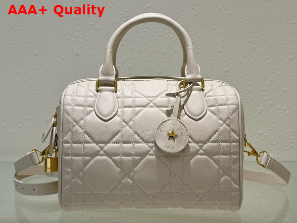 Dior Groove 25 Bag Dusty Ivory Macrocannage Calfskin Replica