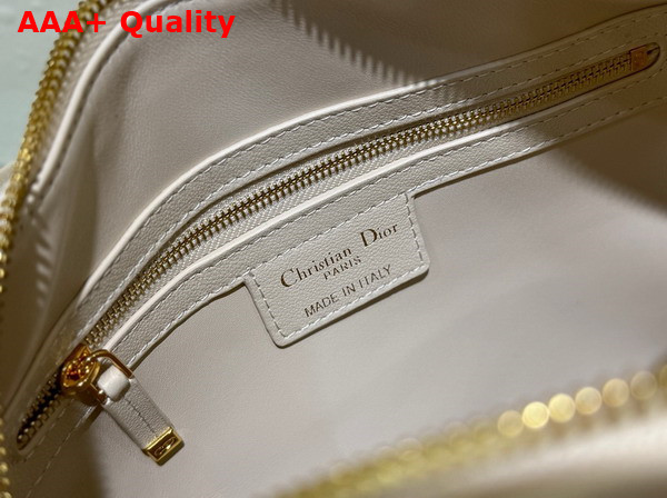 Dior Groove 25 Bag Dusty Ivory Macrocannage Calfskin Replica