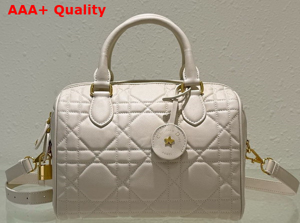 Dior Groove 25 Bag Dusty Ivory Macrocannage Calfskin Replica