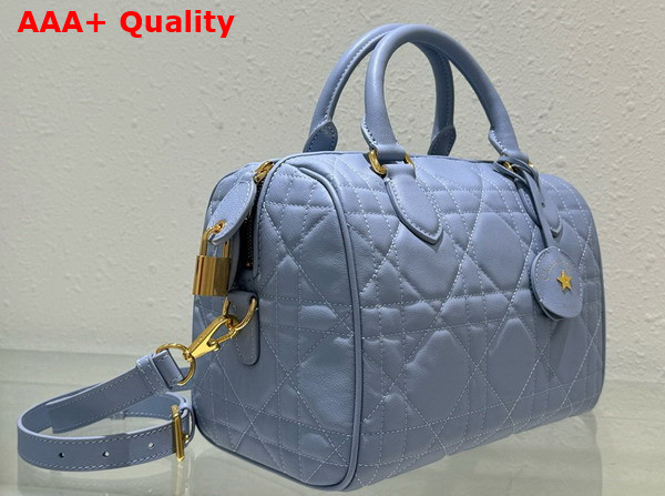 Dior Groove 25 Bag Pale Blue Macrocannage Calfskin Replica