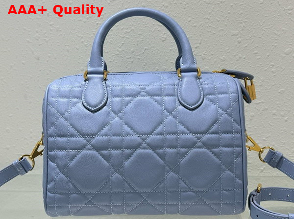 Dior Groove 25 Bag Pale Blue Macrocannage Calfskin Replica