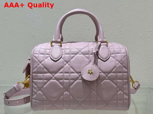 Dior Groove 25 Bag Pale Pink Macrocannage Calfskin Replica