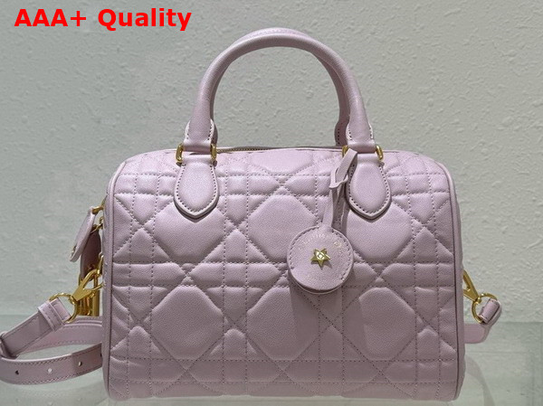 Dior Groove 25 Bag Pale Pink Macrocannage Calfskin Replica