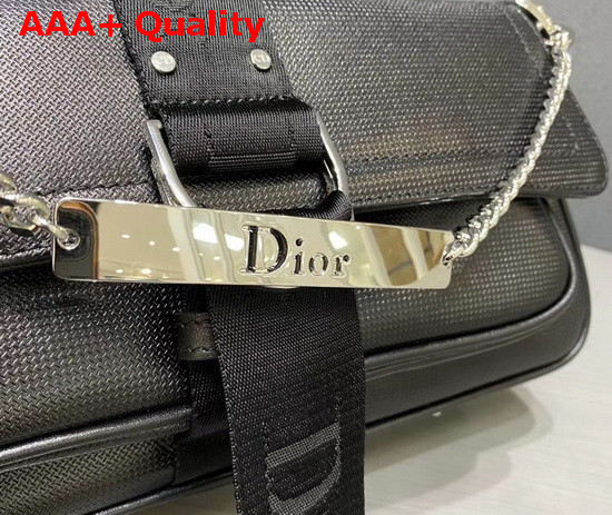 Dior Hardcore Shoulder Bag in Black Leather Replica