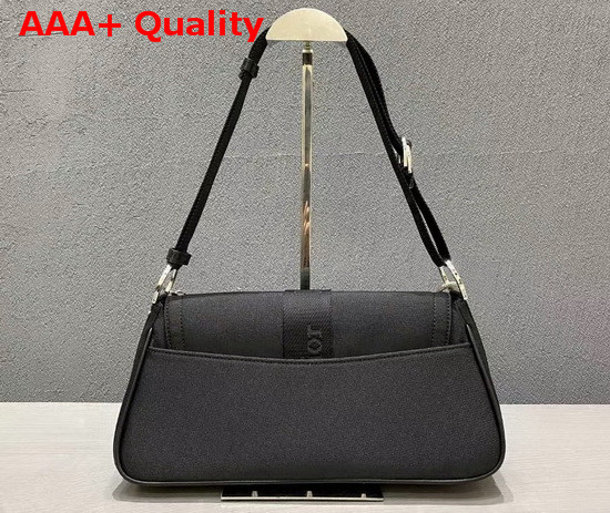 Dior Hardcore Shoulder Bag in Black Silky Canvas Replica