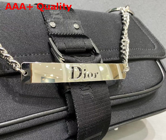 Dior Hardcore Shoulder Bag in Black Silky Canvas Replica