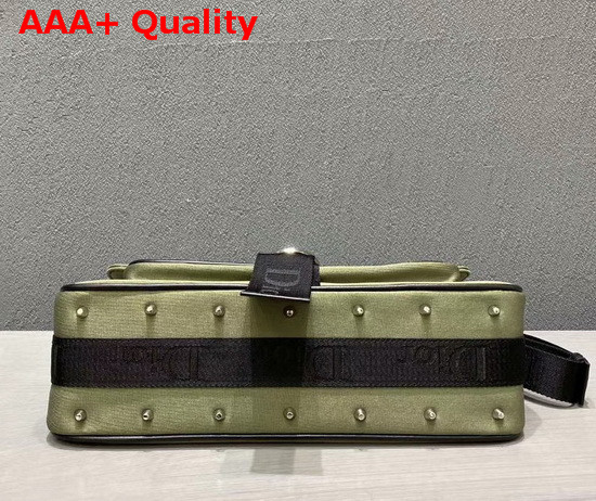 Dior Hardcore Shoulder Bag in Green Silky Canvas Replica