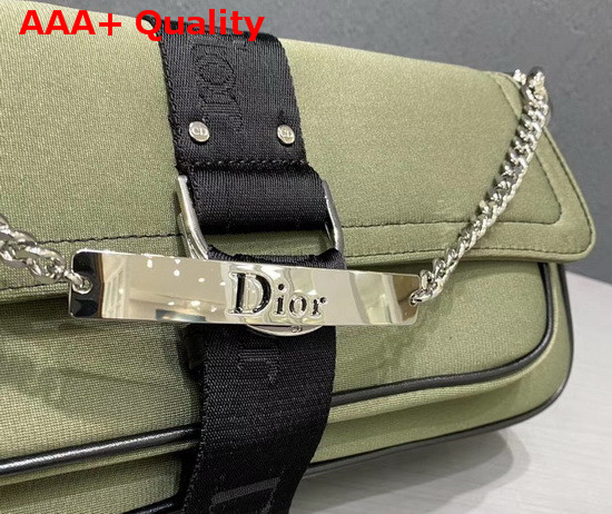 Dior Hardcore Shoulder Bag in Green Silky Canvas Replica