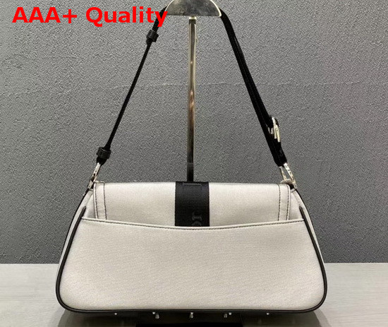 Dior Hardcore Shoulder Bag in Light Grey Silky Canvas Replica