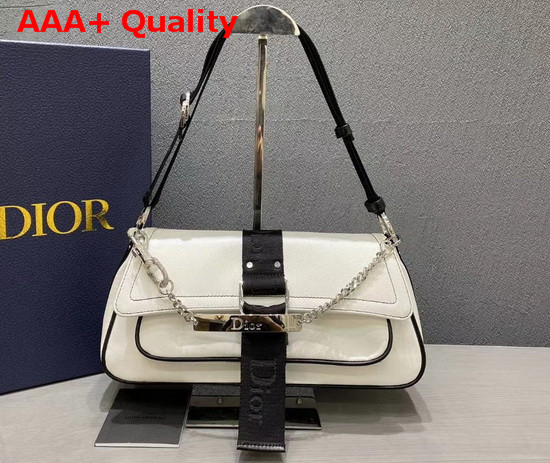 Dior Hardcore Shoulder Bag in White Leather Replica