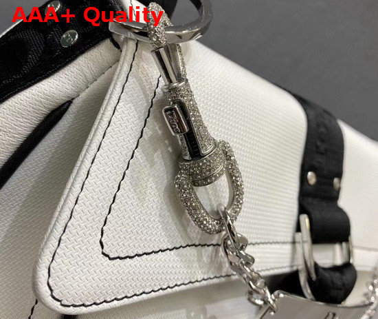 Dior Hardcore Shoulder Bag in White Leather Replica