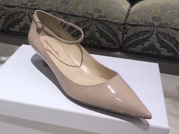 Dior High Heeled Shoe in Nude Patent Calfskin Leather For Sale