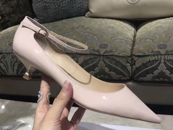 Dior High Heeled Shoe in Pink Patent Calfskin Leather For Sale