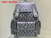 Dior Hit The Road Backpack Dior Gray CD Diamond Canvas Replica