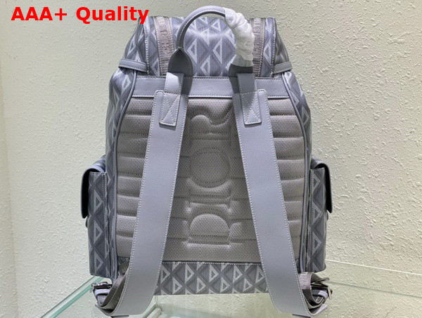 Dior Hit The Road Backpack Dior Gray CD Diamond Canvas Replica