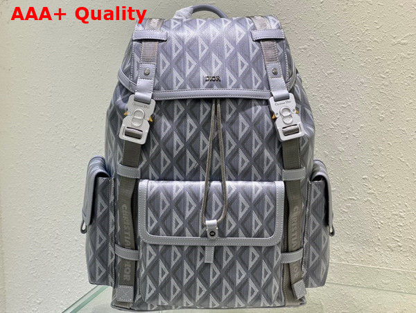 Dior Hit The Road Backpack Dior Gray CD Diamond Canvas Replica