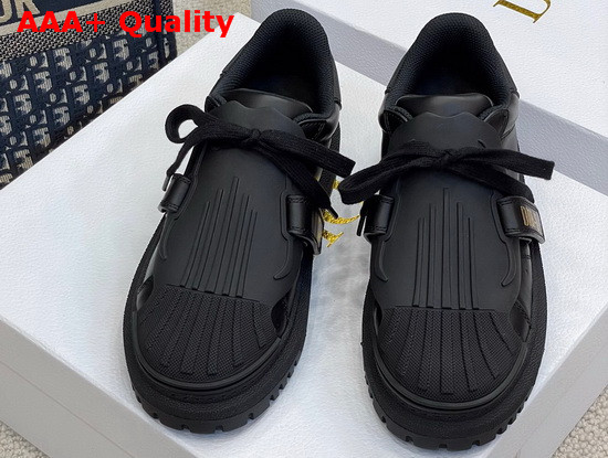 Dior ID Sneaker Black Rubber and Calfskin Replica