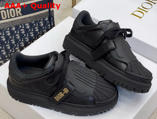 Dior ID Sneaker Black Rubber and Calfskin Replica