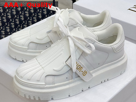 Dior ID Sneaker White Rubber and Calfskin Replica