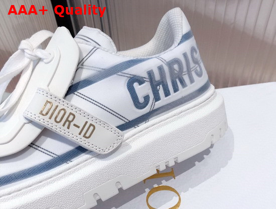 Dior ID Sneaker White and Blue Technical Fabric Replica