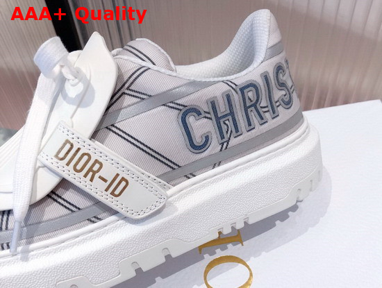 Dior ID Sneaker White and French Blue Technical Fabric KCK309TNT Replica