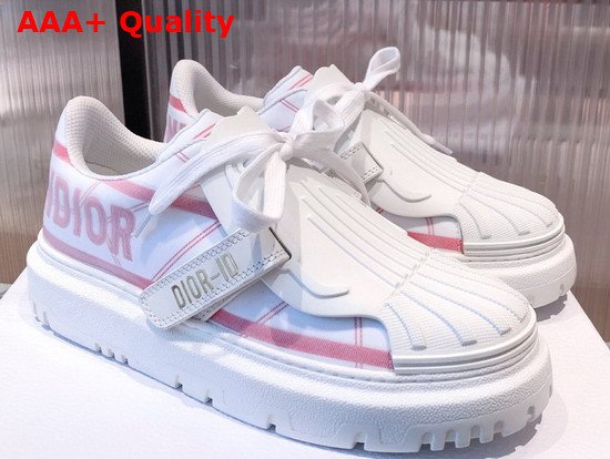 Dior ID Sneaker White and Pink Technical Fabric Replica