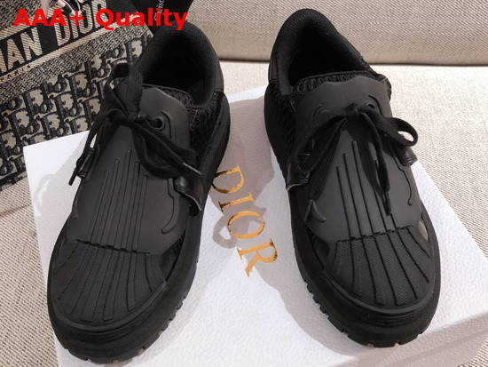 Dior ID Sneaker in Black Mesh and Rubber Replica