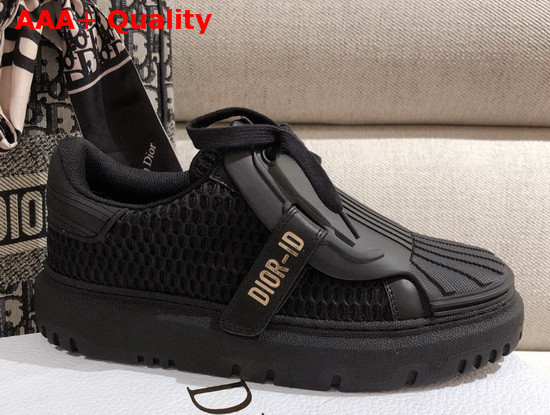 Dior ID Sneaker in Black Mesh and Rubber Replica