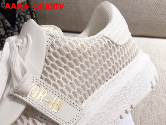 Dior ID Sneaker in White Mesh and Rubber Replica