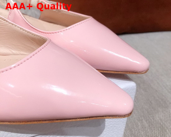 Dior J Adior Slingback Pump Pink Patent Calfskin Replica