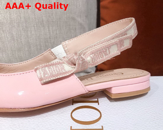 Dior J Adior Slingback Pump Pink Patent Calfskin Replica