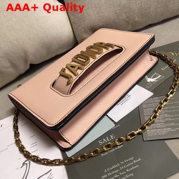 Dior J adior Flap Bag in Pink Grained Calfskin Replica