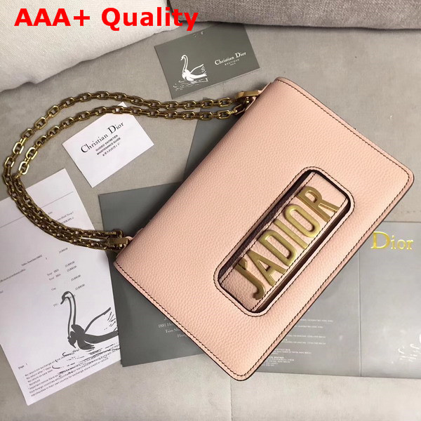 Dior J adior Flap Bag in Pink Grained Calfskin Replica