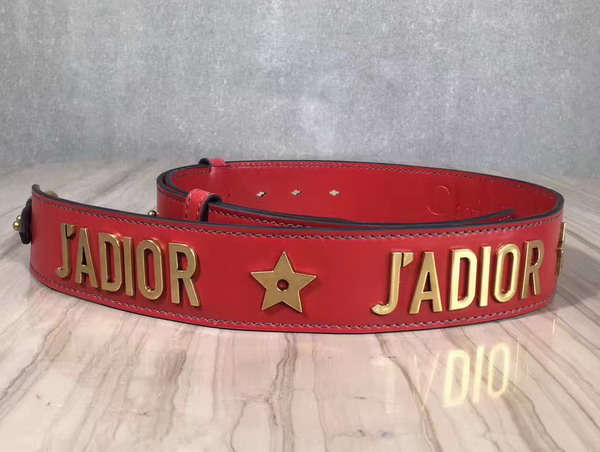 Dior J adior Shoulder Strap in Red Calfskin For Sale