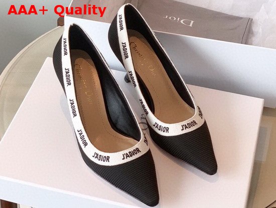 Dior Jadior Embroidered Pump Black Replica