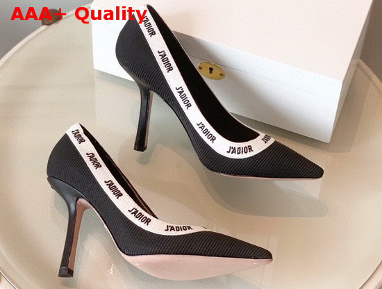 Dior Jadior Embroidered Pump Black Replica