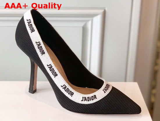 Dior Jadior Embroidered Pump Black Replica