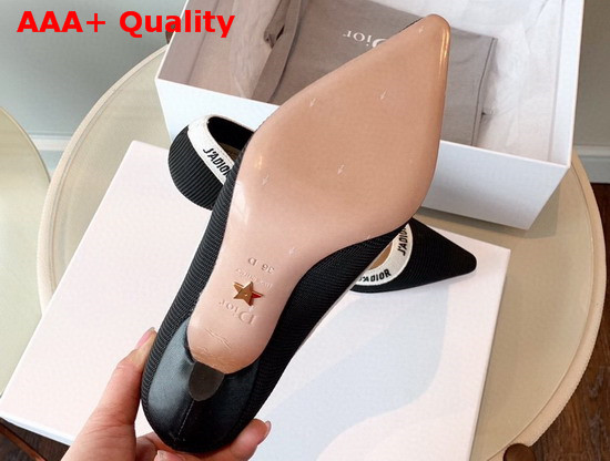 Dior Jadior Embroidered Pump Black Replica