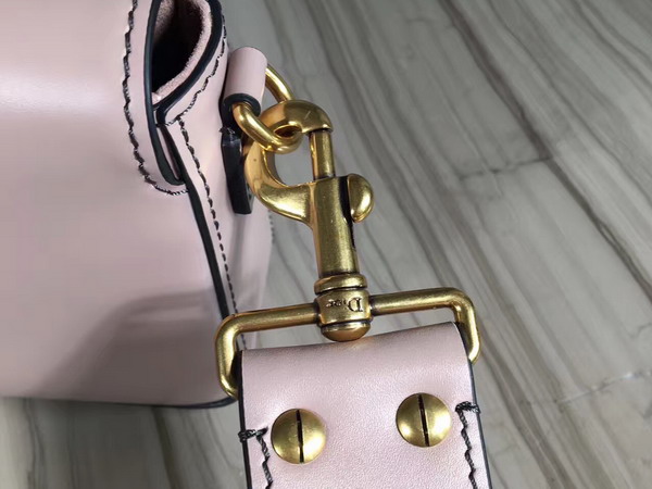 Dior Jadior Flap Bag with Shoulder Strap Pink Calfskin For Sale